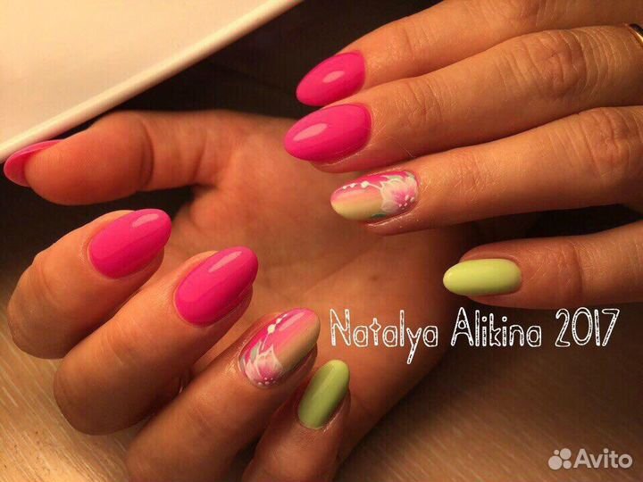 Маникюр Наращивание Гель-лак