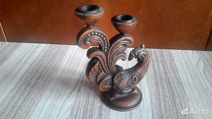 Подсвечник настольный на 2 свечи времен СССР