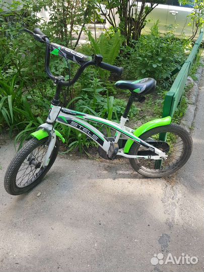 Детский велосипед с подст.колёсами stels 16