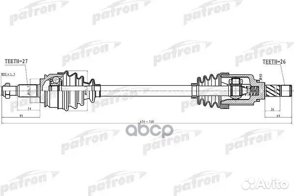Полуось лев Renault: Kangoo 1.6/1.6 16V/1.5dCi 05