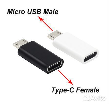 Переходник micro USB на USB type-C OTG и обратно