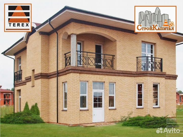 Кирпич облицовочный Терекс Слоновая кость (Шале, Рустик)