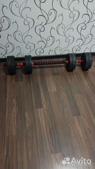 Штанга с блинами гантели