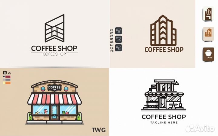 Создание дизайна логотипов и вывесок для бизнеса