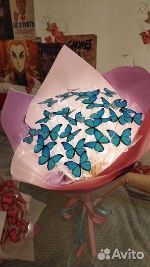 Букеты цветы из бабочек