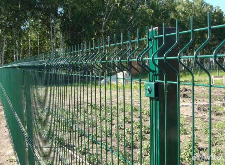 Забор Гиттер 3Д. Ворота. Калитки. Столбы