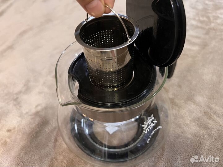 Чайник заварочный стекляный 1,5 л