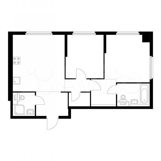 2-к. квартира, 66 м², 22/32 эт.