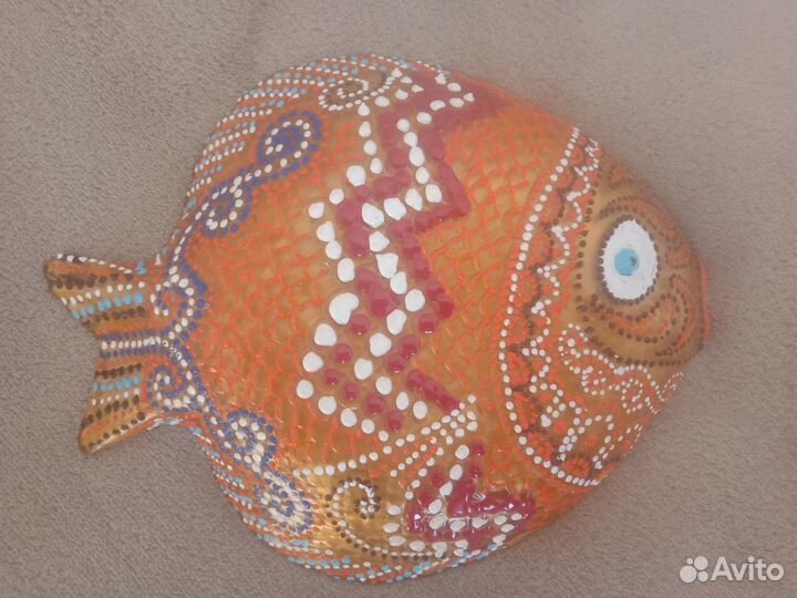 Золотая рыбка - декоративная тарелка