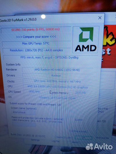 Ноутбук Acer A4/3GB/New SSD128gb/HD 6480g