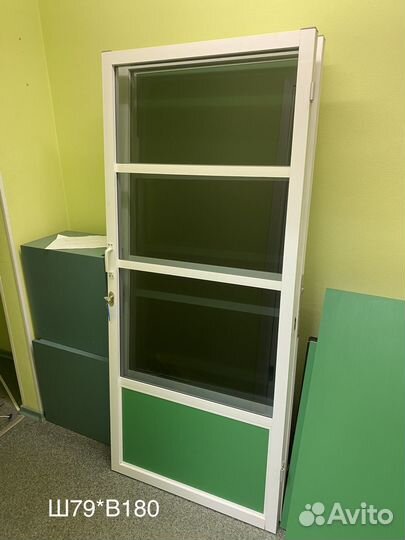 Двери стеклянные алюминевые пластиковые зеркальные