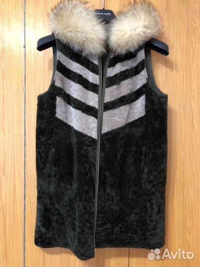 Парка женская с натуральным мехом