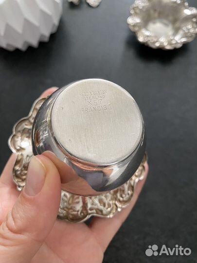 Вазочка серебряная винтажная