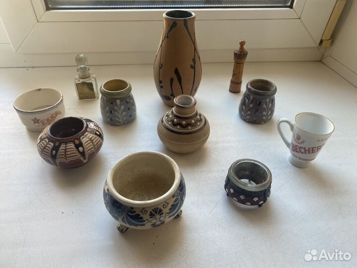 Старинные шкатулки, вазочки