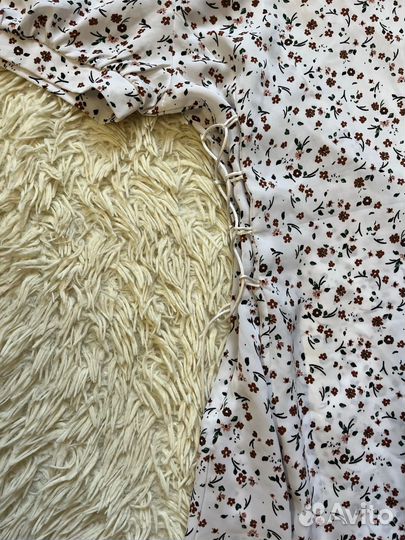 Платье женское миди с завязками на талии