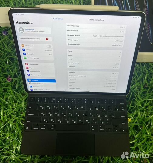 Новый iPad Pro 12.9 m2 2022 128gb LTE Чек АКБ-100