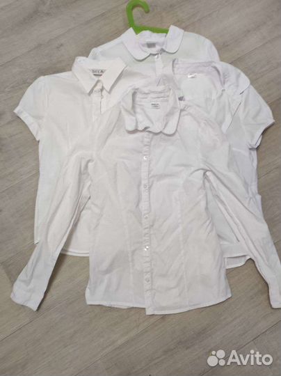 Рубашки школьные 152 4 шт