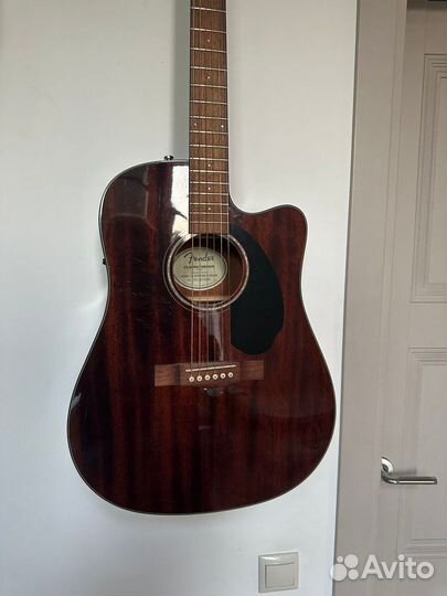 Гитара Электроакустика Fender CD-60SCE All Mah WN