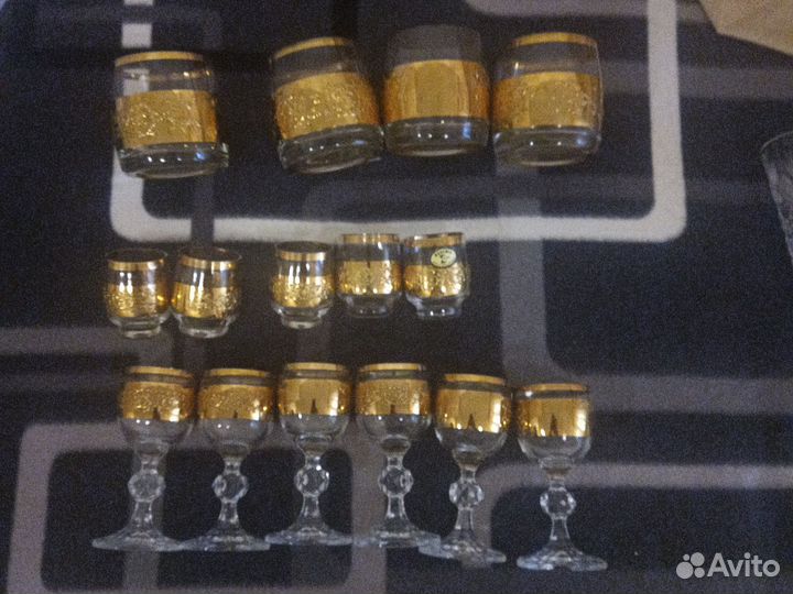 Раритетный набор рюмок и стаканов