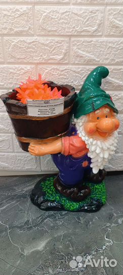 Фасадная фигура 55см домовой скульптурный гипс