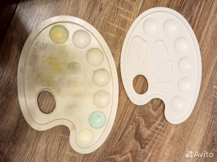 Краски акварельные 5 штук Гуашь 2 штуки