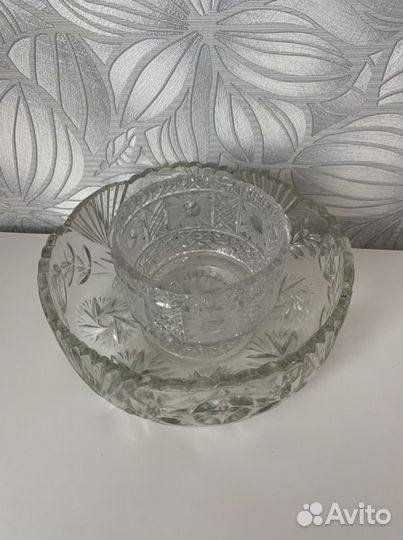 Конфетница хрусталь СССР