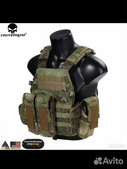 Подсумок двойной Emersongear battlefield мох at-fg