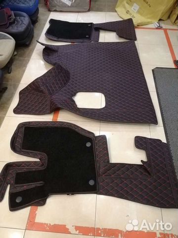 Ковры 3d из экокожи на Volvo FH 2000-2013 механика
