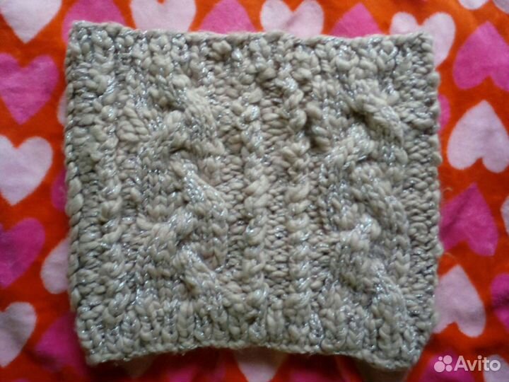 Шарф снуд вязанный