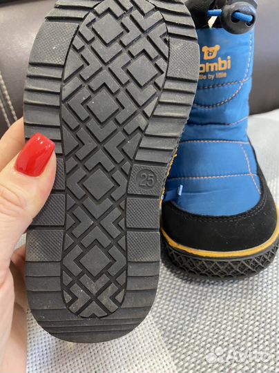 Сапоги зимние детские 25