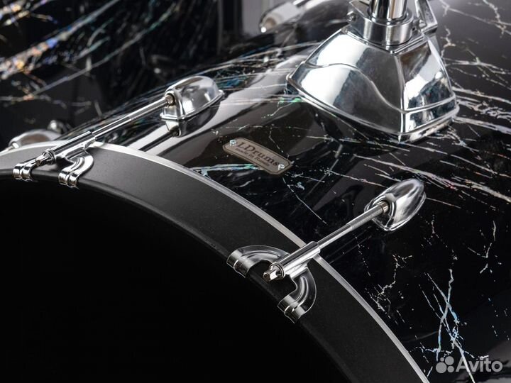 Барабанная установка, Черный мрамор, LDrums