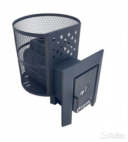 Чугунная печь для бани, большая сетка для камней