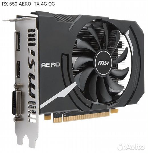 Видеокарта MSI AMD Radeon RX 550 gddr5 4GB, RX 550