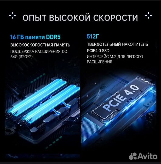 Новый игровой ноутбук 2023 R7/RTX4060 105Вт