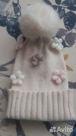 Regina wool & cashemere Италия шапочка с пампоном