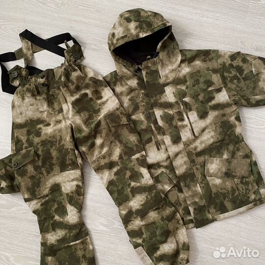 Костюм демисезонный Горка, Зелёный мох на флисе