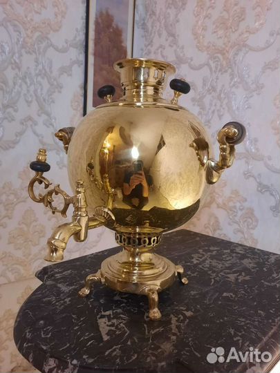 Самовар шар царский на дровах