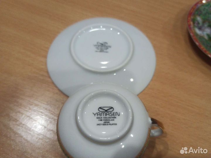 Чашка с блюдцем костяной фарфор (пара)