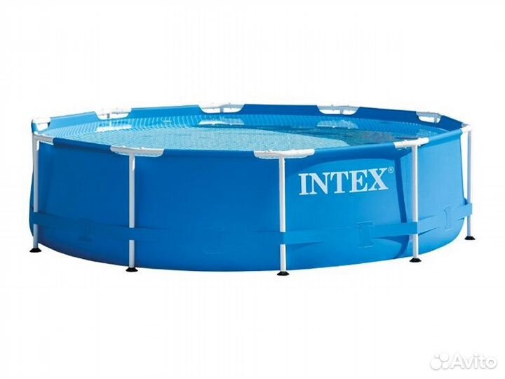 Бассейн intex метал. каркас, круглый 3.66х0.76м