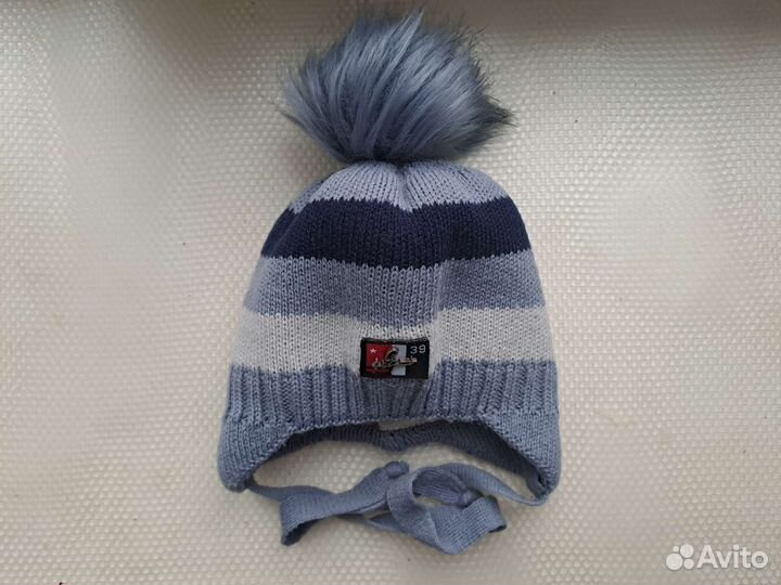 Шапка зимняя для мальчика на 1 год
