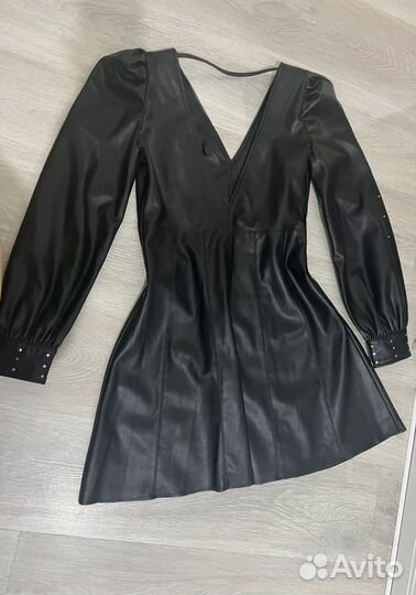 Кожаное платье topshop