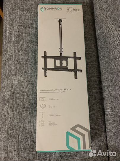 Кронштейн для телевизора потолочный onkron N1L