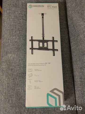 Кронштейн для телевизора потолочный onkron N1L
