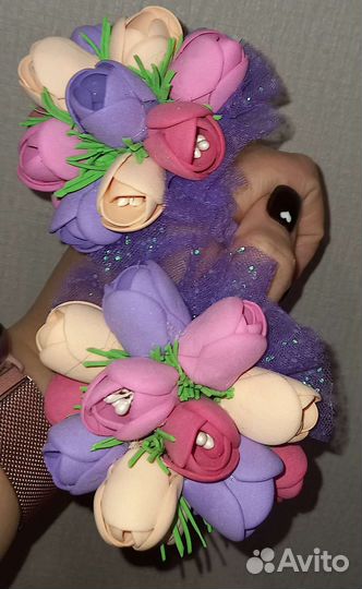 Бантики ручной работы из фоамирана