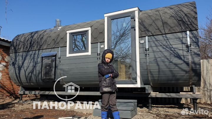 Баня бочка под ключ в рассрочку
