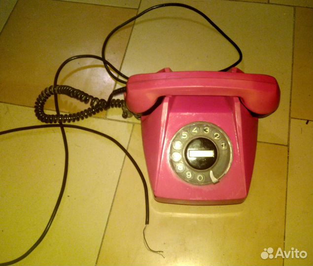 Старый телефон дисковый СССР