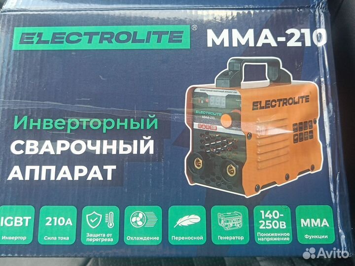 Инверторный сварочный аппарат Electrolite MMA-210