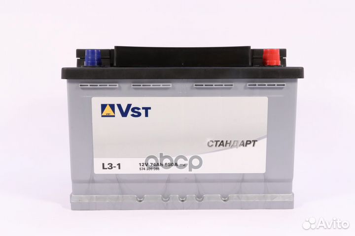 574300068 аккумуляторная батарея 6ст-74 74Ah 6