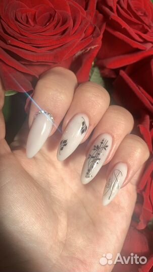 Наращивание ногтей/укрепление/ покрытие гель лаком