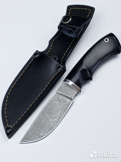 Нож ручной работы из дамасской стали